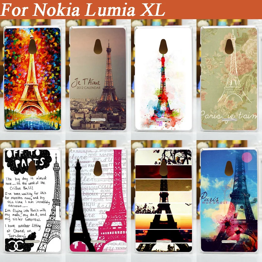 Новое поступление Модный чехол с рисунком для Nokia XL две Sim карты Эйфелева башня