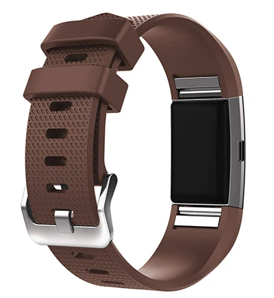 Мягкий Силиконовый Браслет Смарт-часы для браслета FitBit Charge 2 ремешок сменный браслет наручных часов ремешок для умных часов ремешок красочный - Цвет ремешка: brown