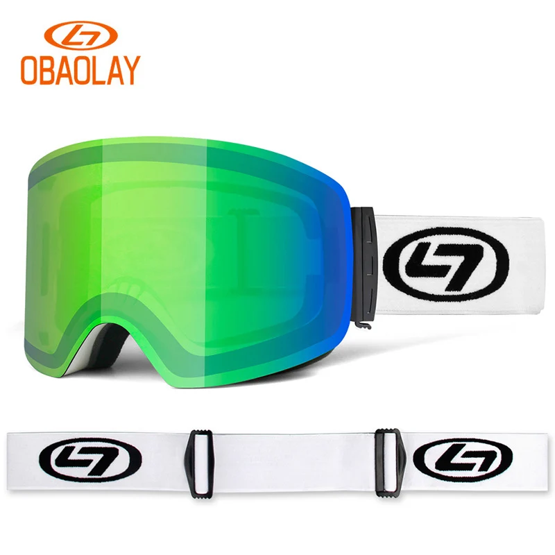 Лыжные очки зимние спортивные для сноуборда с защитой от запотевания УФ-защита