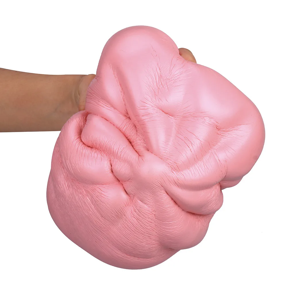 Jumbo squishy розовая Ароматизированная Подвеска для хлеба медленно поднимающаяся