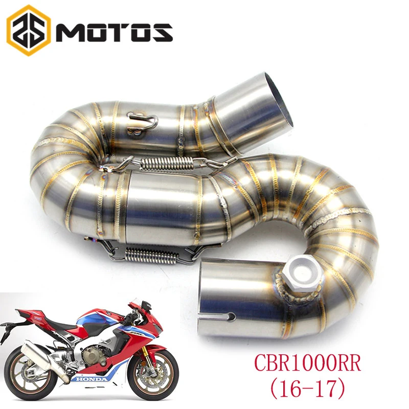 Zsdtrp нержавеющая сталь мотоциклетные Modifiy выхлопной трубы Чехол для honda CBR1000RR 16-17
