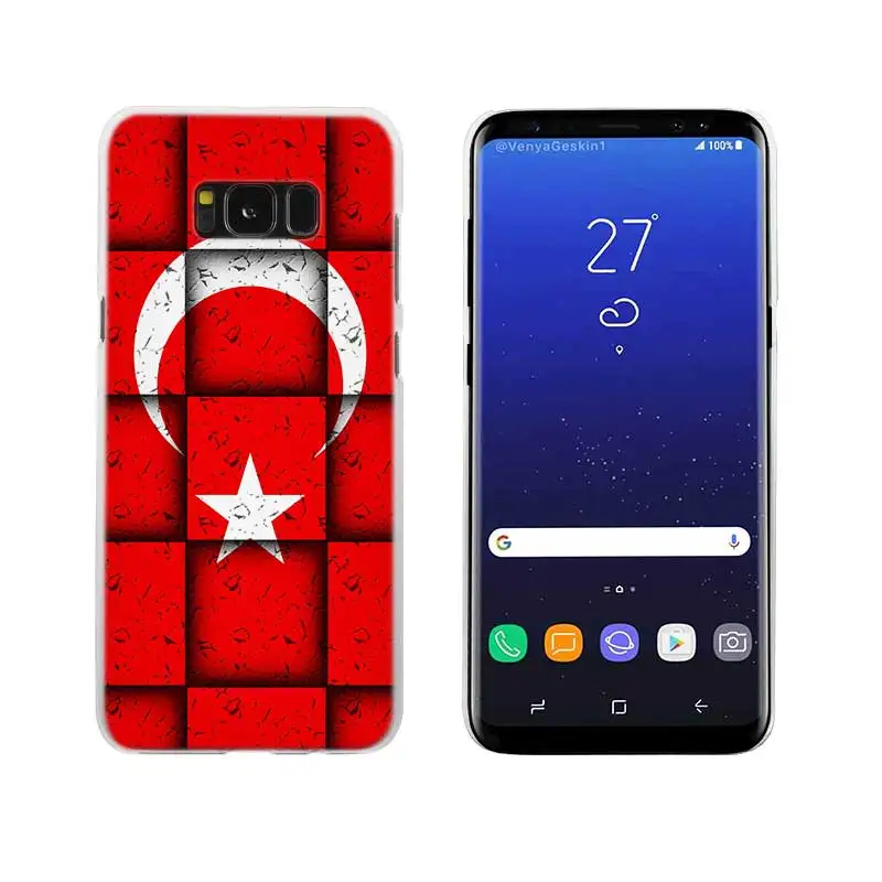 01 Флаг Турция Стамбул прозрачный обратите внимание; размеры 9 и 10 pro Жесткий чехол КРЫШКА ДЛЯ samsung Galaxy S4 S5 S6 S7 S8 S9 плюс край мини s10 lite - Цвет: 01