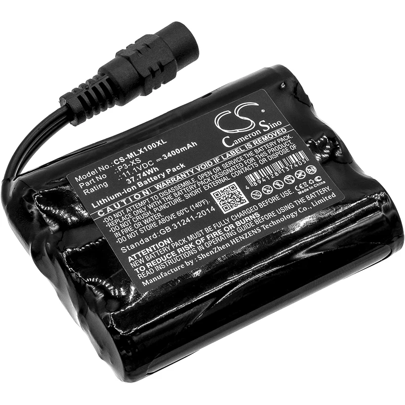 Обновленная батарея для Minelab Sovereign XS оборудование литий ионный аккумулятор 3400mAh/37