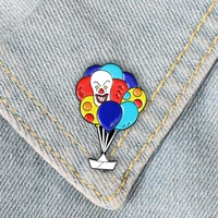 xedz new trend colorful balloon brooch circus clown magic hot air balloon lucky sailing shirt jewelry brooch lover friend gift