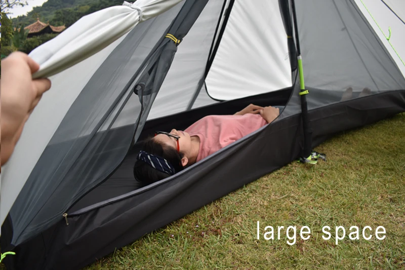 ARICXI Открытый Сверхлегкий Палатка 4 сезон 1 один человек Professional бесштоковый|ultralight