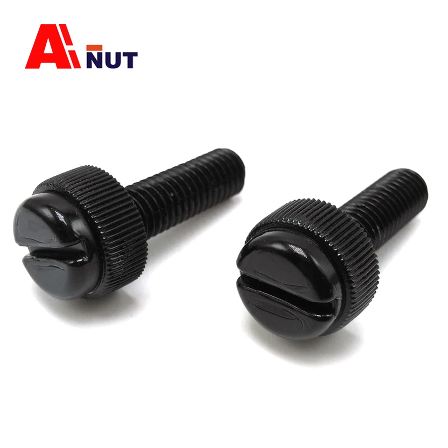 Винт с накатанной головкой из нейлона m6 пластиковый изоляционный винт черные