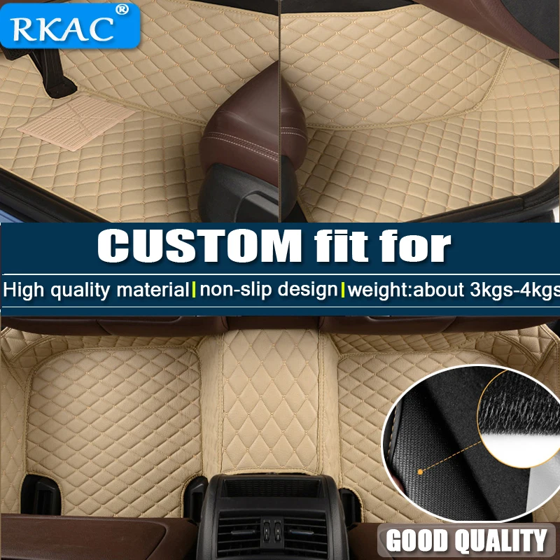 

RKAC car floor mats Custom fit for NissanX-trail T31 T32 Qashqai Sylphy TEANA waterproof liner Carpets car accessories styling