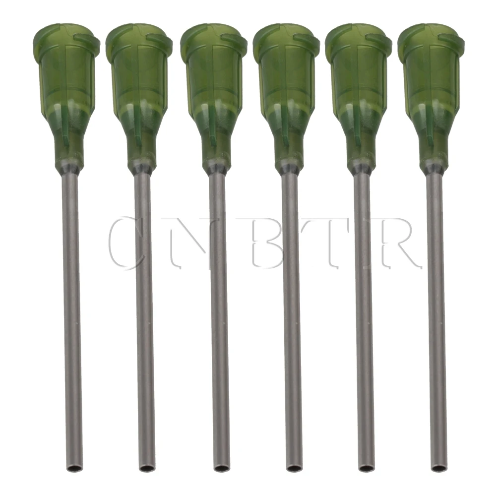 CNBTR 100 шт зеленый промышленный дозатор тупой Наконечник иглы для жидкого клея