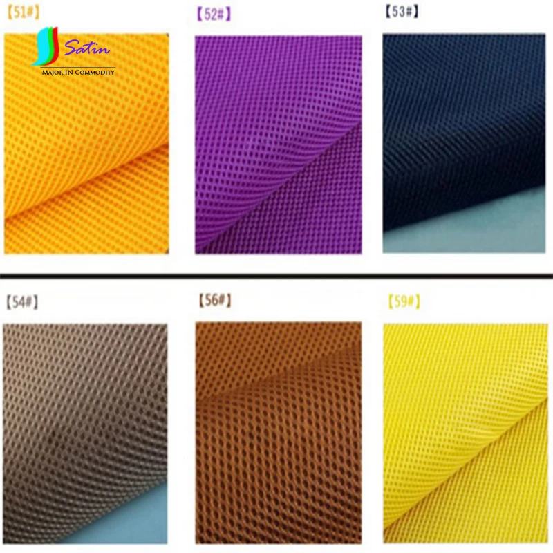 Цветной трехслойный промежуточный 3D чехол из эластичной сетчатой ткани для