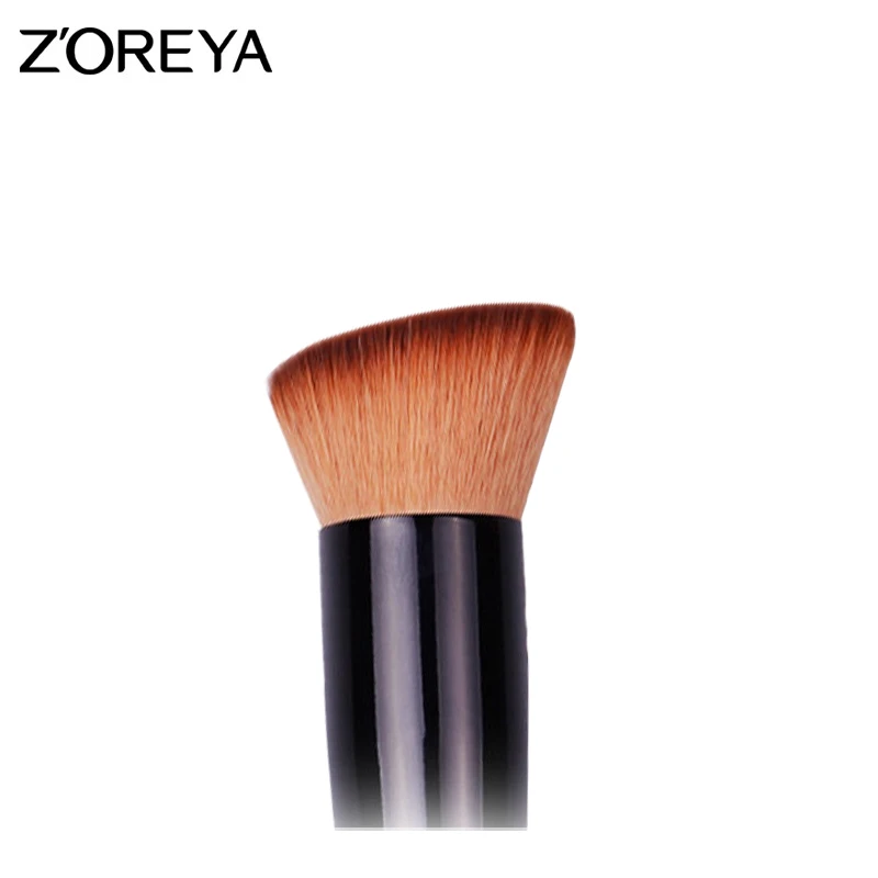 Щетка для макияжа ZOREYA Kabuki румяна основы деревянная ручка высокое качество