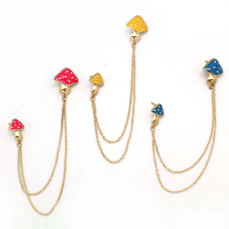 Модная новинка стильная брошь булавки для женщин и мужчин сплав эмаль грибной