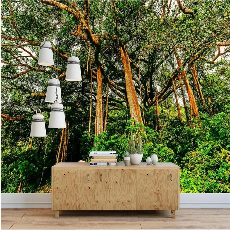 Большой заказ обои оригинальные лозы Тигр вниз горы украшения дома живопись|custom