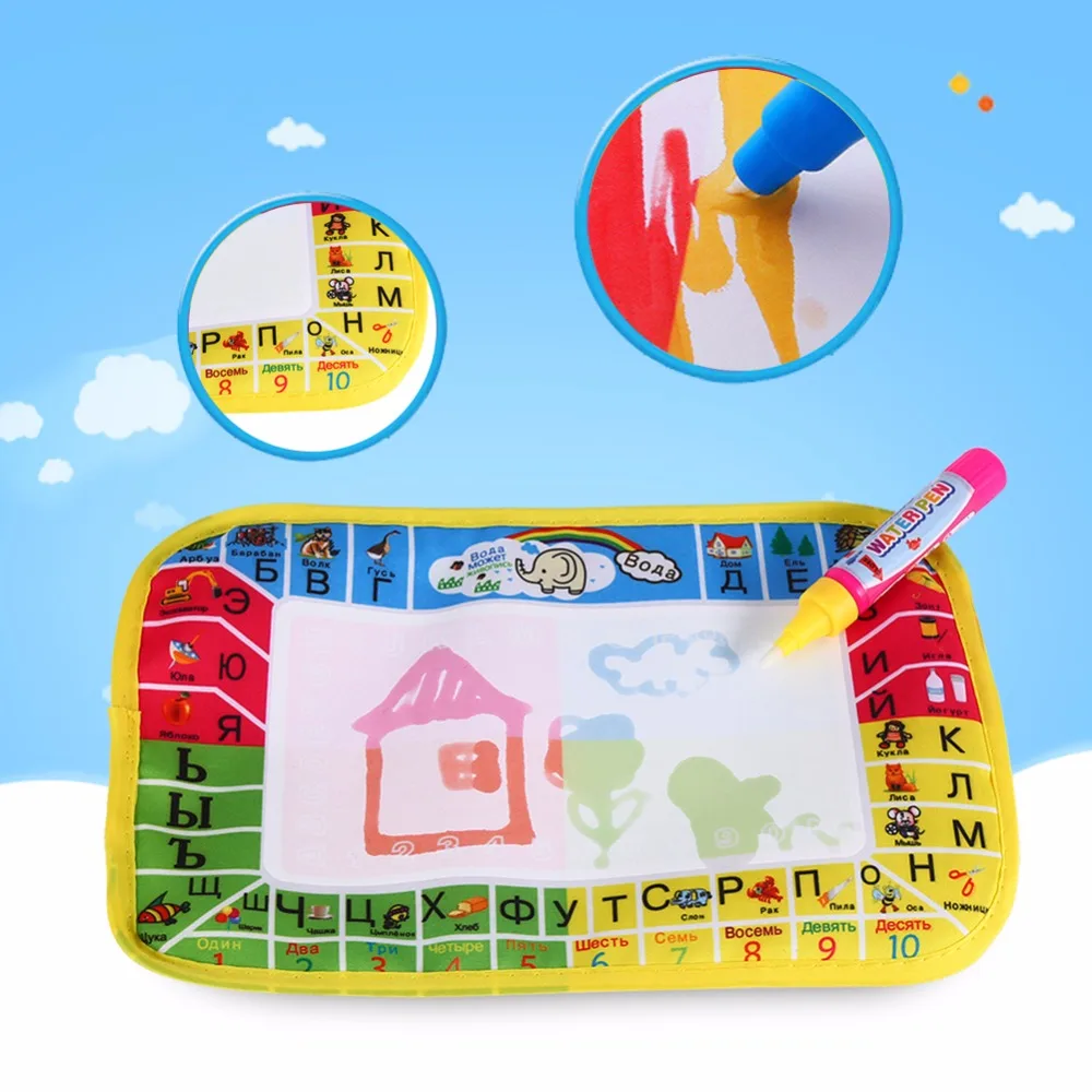 2 размера коврик для рисования Акварель Рисование Коврик письма ребенок русский