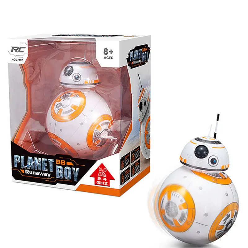 Быстрая Умный Робот Star Wars BB8 с экшн-фигурой звук подарок игрушки BB-8 мяч робот 2,4 г пульт дистанционного управления рождественские подарки