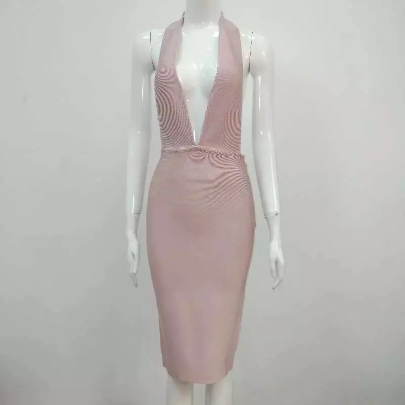 Женское Бандажное платье из вискозы бежевые розовые красные вечерние платья с