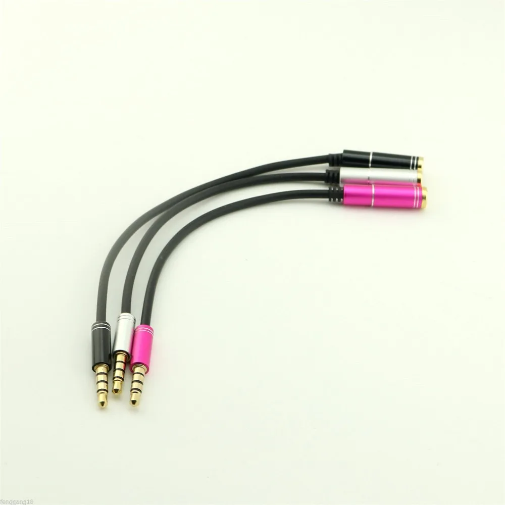 

2pcs CTIA to OMTP Adapter Converter Cable Headphones Handsfree Earphones 3.5mm Audio 18cm