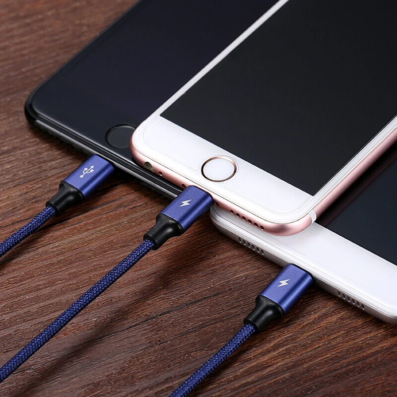 3 в 1 кабель USB C Micro 0 удлинитель Быстрая зарядка с iphone type для Chromebook samsung Dex xiaomi