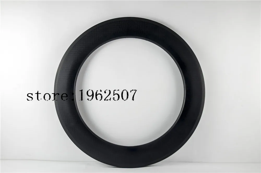 

88mm clincher carbon wheels 23mm width with 3k carbon fiber T700c