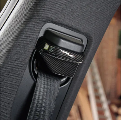 

2pcs Carbon Fiber ABS Chrome Safety Belt Cover Trim For Mercedes Benz B CLA GLA Class W117 C117 W246