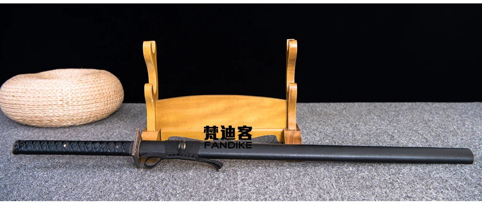 Japanese Ninja Sword Steel Sharp Blade Straight FULL TANG Sword Carbon steel Full Tang Samurai Katana