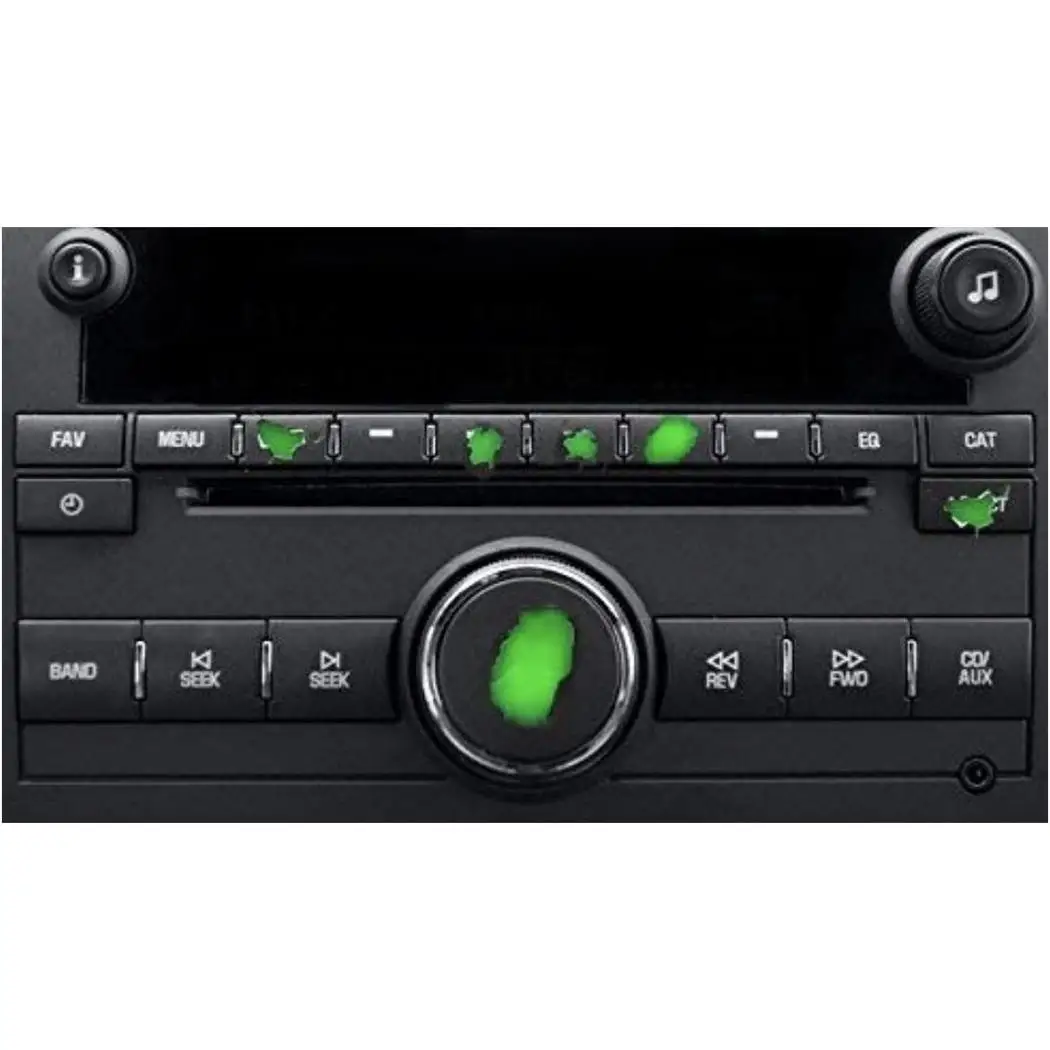 Car Audio Air Conditioning Control Button Stickers AC Black PVC Decals | Автомобили и мотоциклы