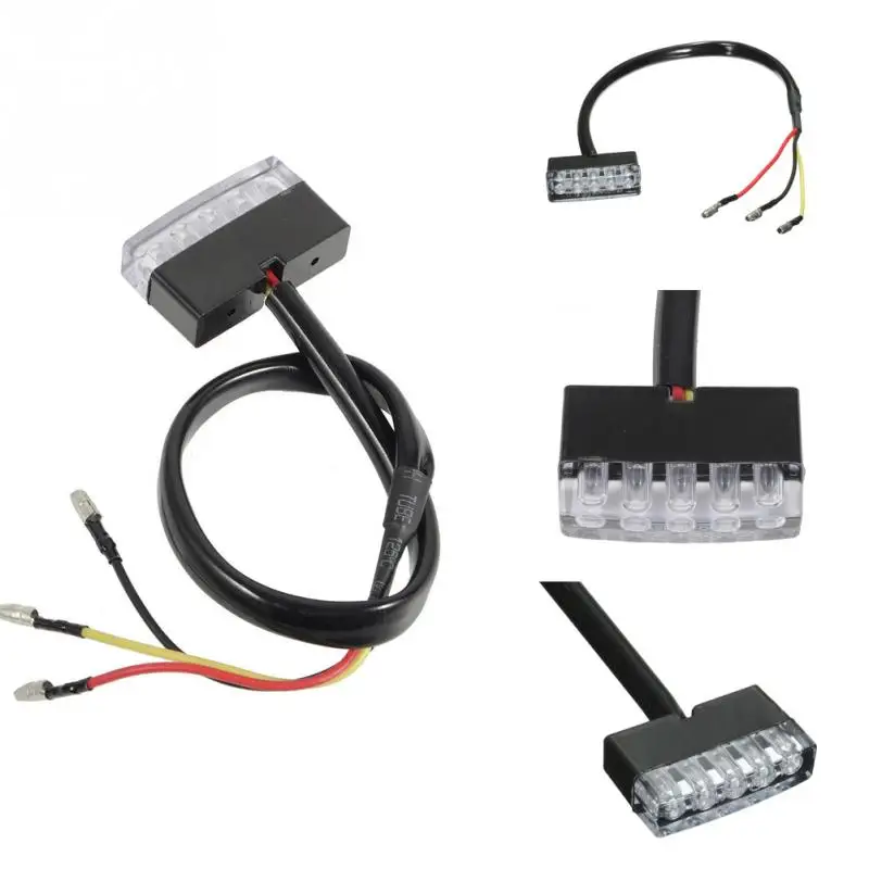 12 V мотоцикл Скутер Квадроцикл мини 5 светодиодный красный задний Стоп тормозной фонарь лампа| |