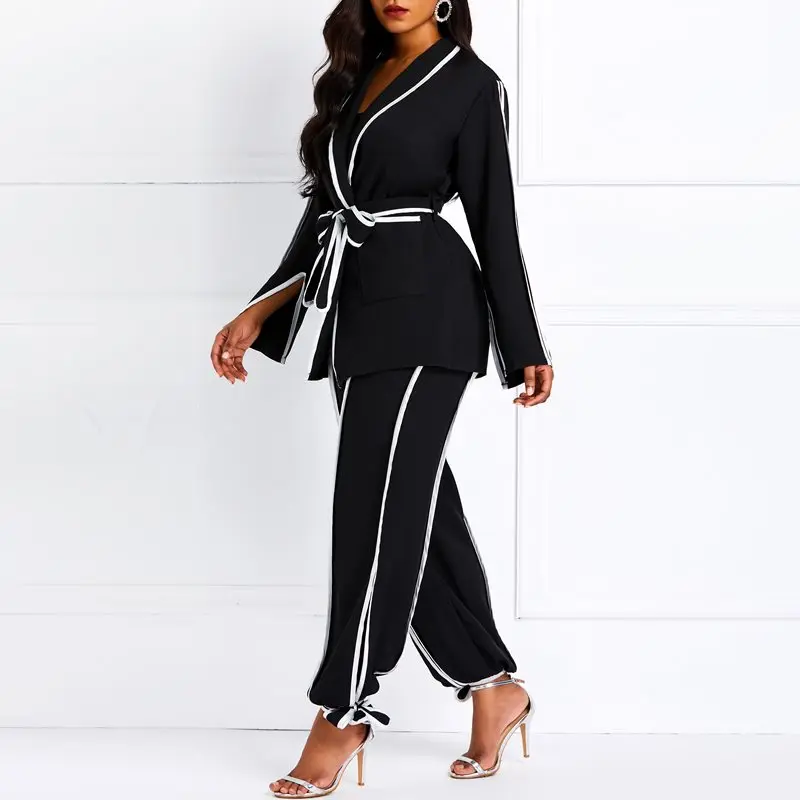 Осень 2019 африканская Повседневная элегантная офисная Дамская одежда размера