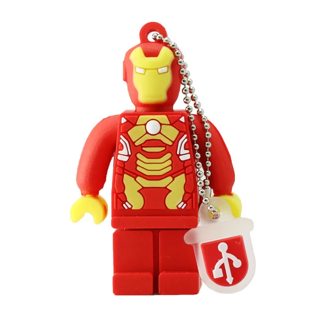 Ironman Новинка, Бэтмен, USB флеш-накопитель, новинка,, флешка, Капитан Америка, супер герой, флеш-накопитель Миньоны, 4 ГБ, 8 ГБ, 16 ГБ, 32 ГБ, 64 ГБ, мультяшный USB 2,0 - Цвет: Ironman