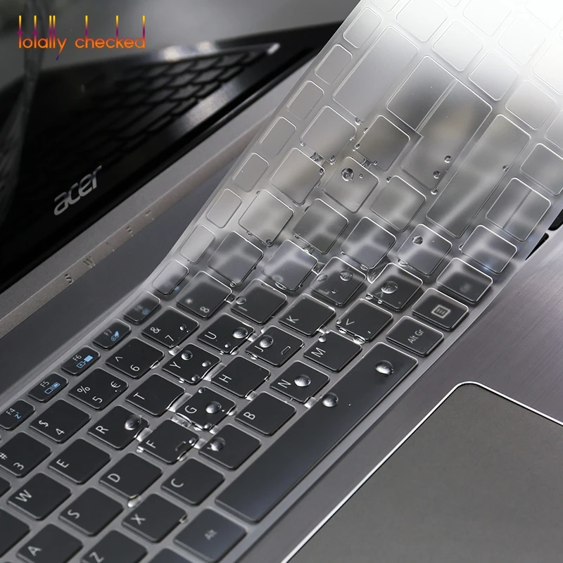 Чехол для клавиатуры ноутбука Swift3 15 50Y6 50Bx дюймов Acer Swift 3 Sf315 Full Hd из ТПУ прозрачный