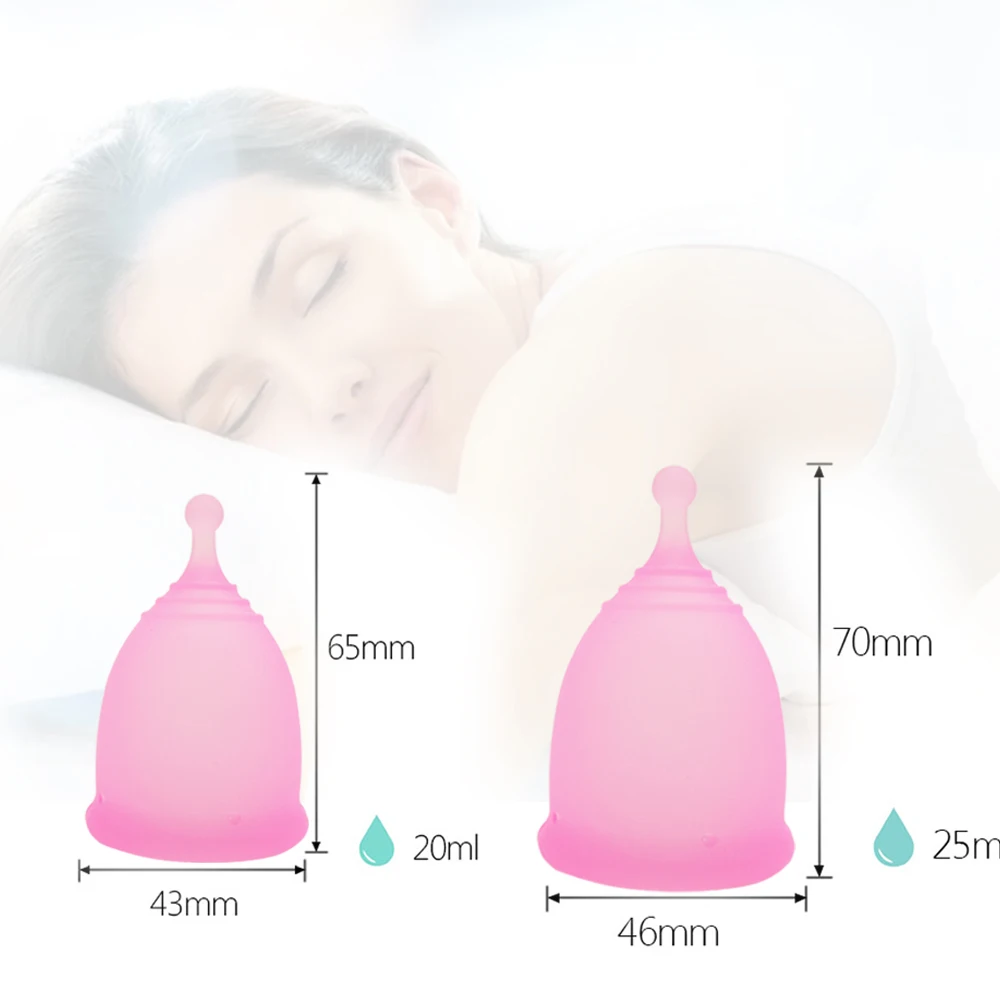Period Cup 2 PCS /Set Menstrual Women Hygiene Product Merula Soft Silicone Vagina Medicament Coppetta Mestruale | Красота и здоровье