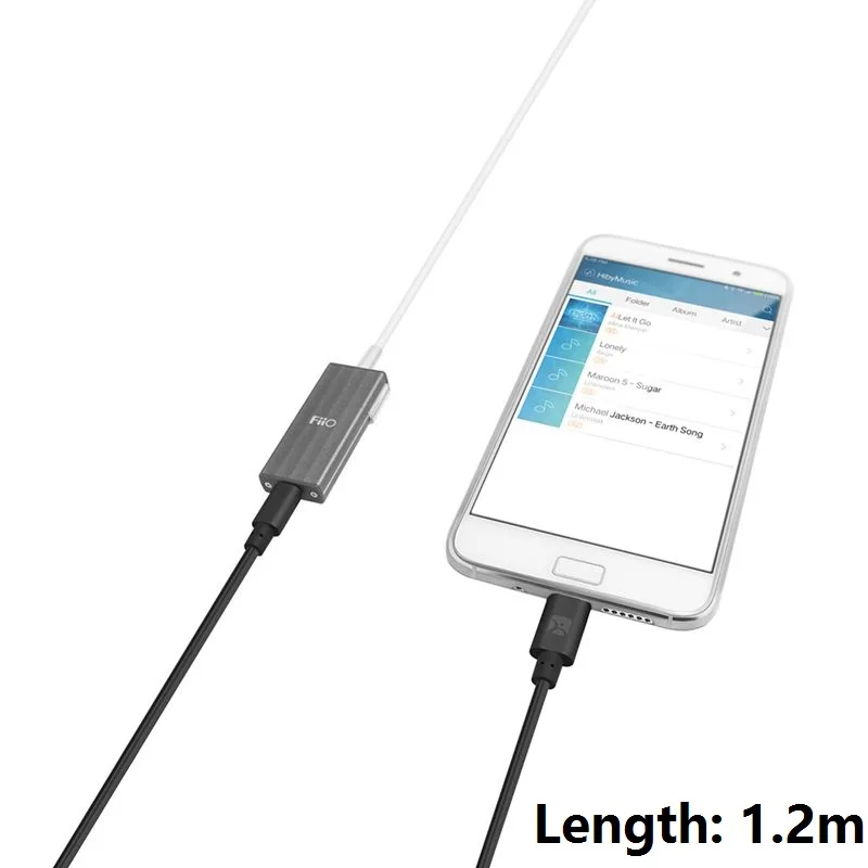 Кабель Meenova type-C-MicroUSB OTG для USB DAC, samsung S9/S8 Plus Pixel, huawei, Xiaomi, Meizu, 1" серый USB-C-MicroUSB - Цвет: Black 1.2m 4ft