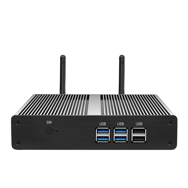 Intel Core i3 7100U i5 4200Y Мини ПК Celeron 3955U Windows 10 Мини компьютер безвентиляторный ПК Barebone HD графика 610 minipc HDMI Wifi