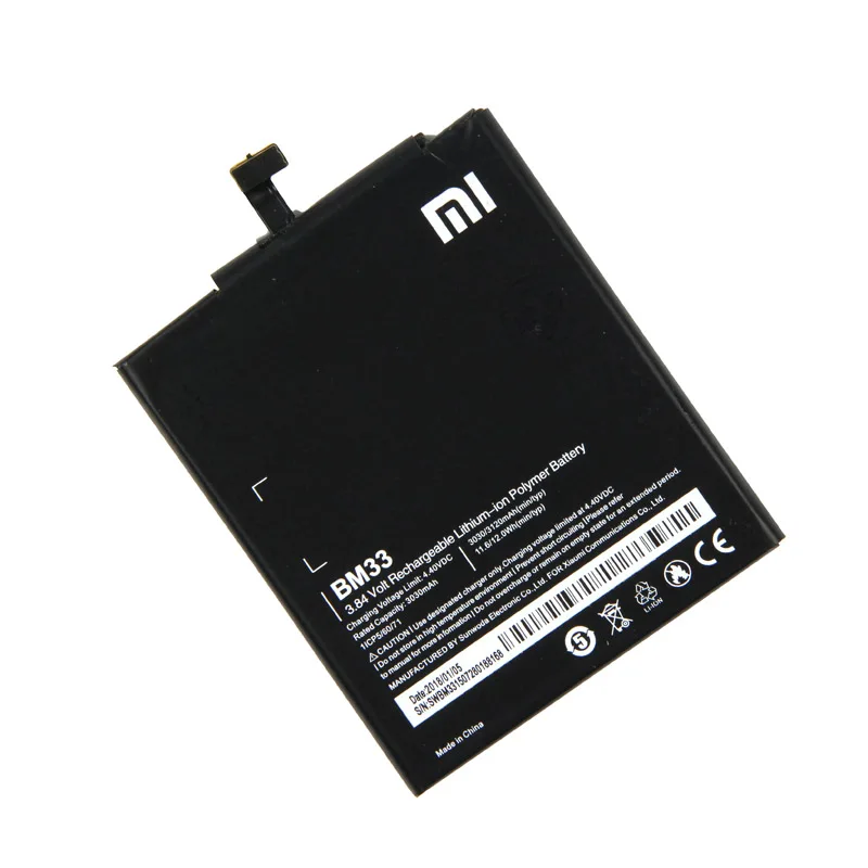 Оригинальный аккумулятор Xiaomi BM33 для телефона Mi 4i Mi4i 3120 мАч | Мобильные телефоны и