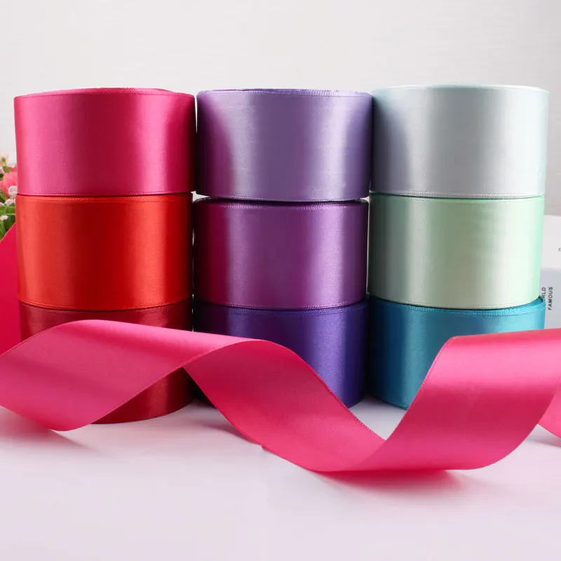 Сатиновая лента 2 &quot(50 мм) с одним лицом тонкая для украшения|faced satin ribbon|satin ribbonsingle