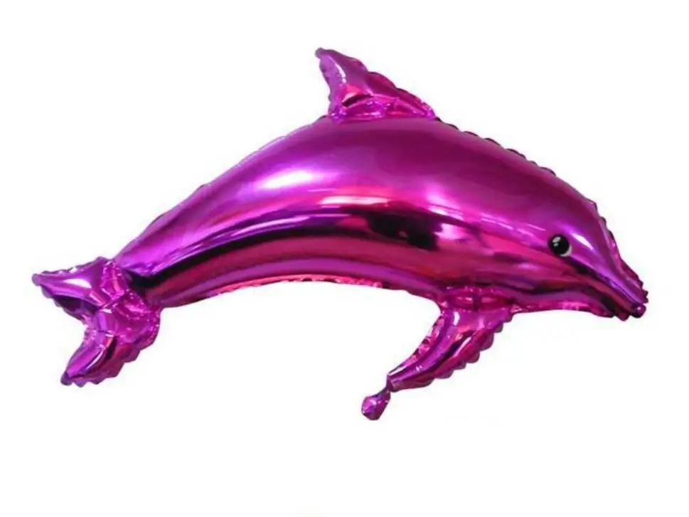 Горячая продажа синий Дельфин Форма воздушный шарик из алюминиевой фольги шары