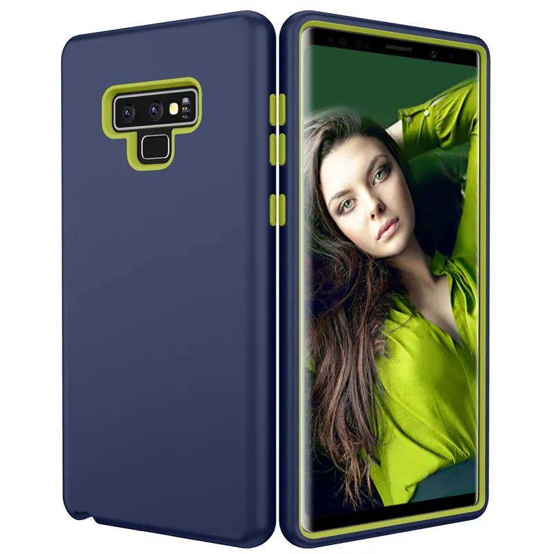 Чехол для Samsung note9 S10 Plus ударопрочный трехслойный Гибридный противоударный чехол