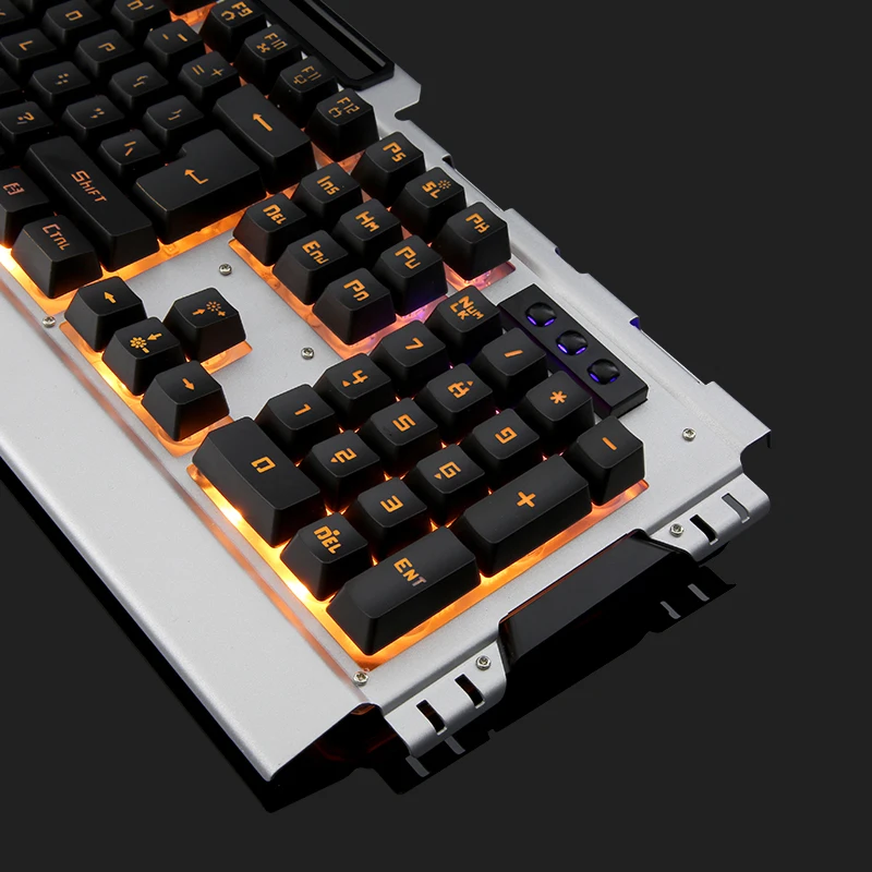Проводная эргономичная Игровая Usb клавиатура K33 с радужной светодиодный Ной