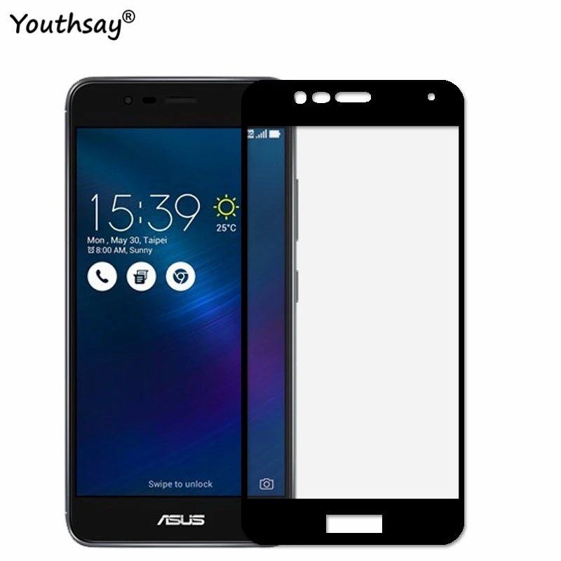 Защитное стекло для ASUS Zenfone 3 Max ZC520TL закаленное с полным покрытием пленка|protective