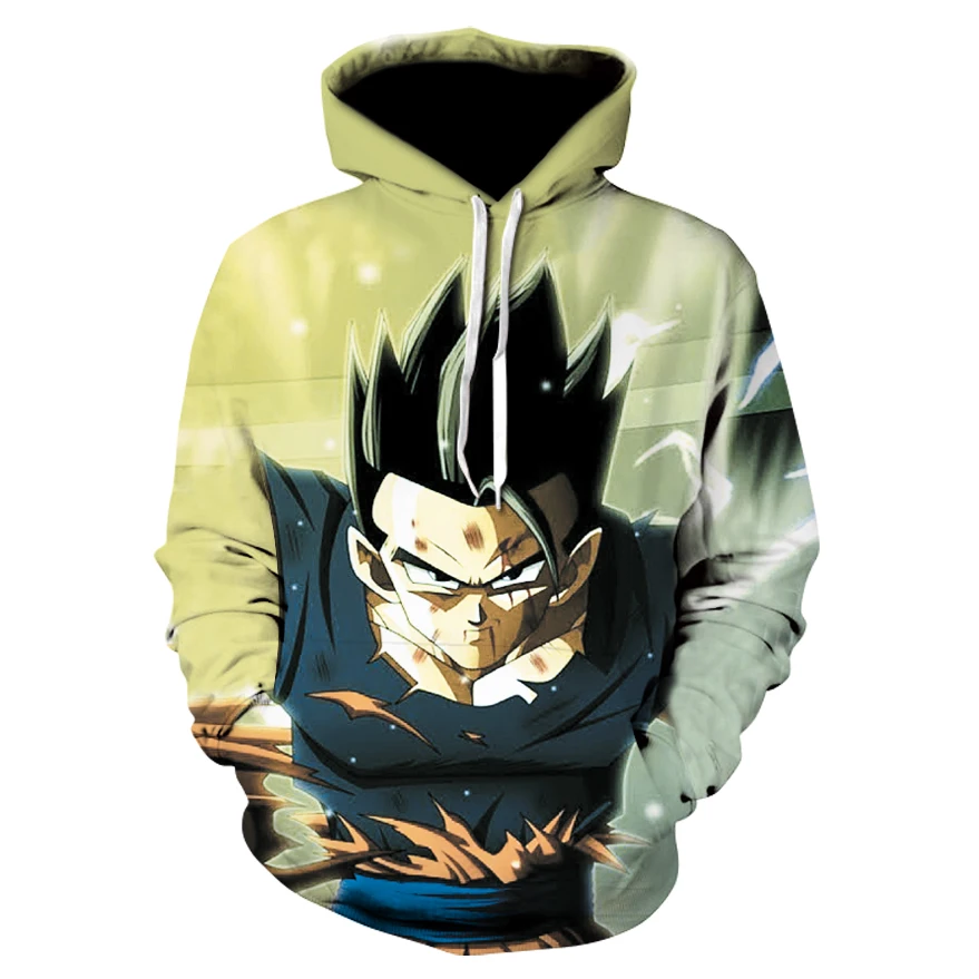 Мужская и Женская толстовка с капюшоном Dragon ball Z3D модная Толстовка в стиле
