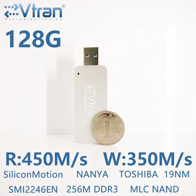 Evtran V26S высокая 4 К производительность 460 м/с 128 г 256 MLC USB3.1 FlashDisk USB3.0 SSD Flashdrive из