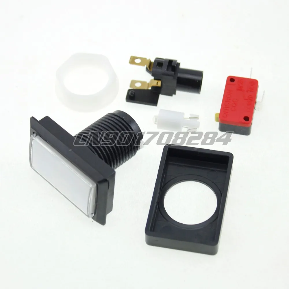 5x Новый Beatmania IIDX прямоугольник LED подсветкой кнопки для аркадных игр DIY наборы