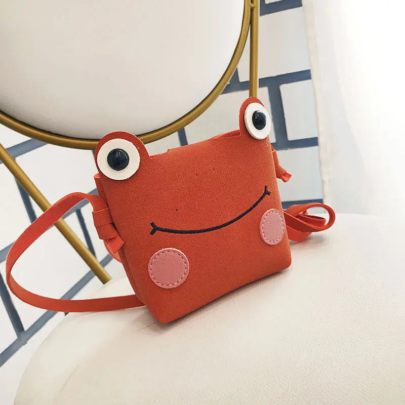 Сумка на плечо для маленьких девочек милая плюшевая сумочка лягушка мессенджер