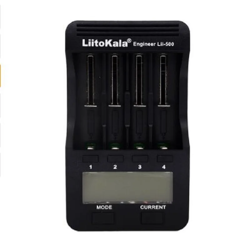 LiitoKala lii-500 ЖК-дисплей 3 7 В 1 2 18650 26650 16340 14500 10440 18500 Батарея Зарядное устройство 100%