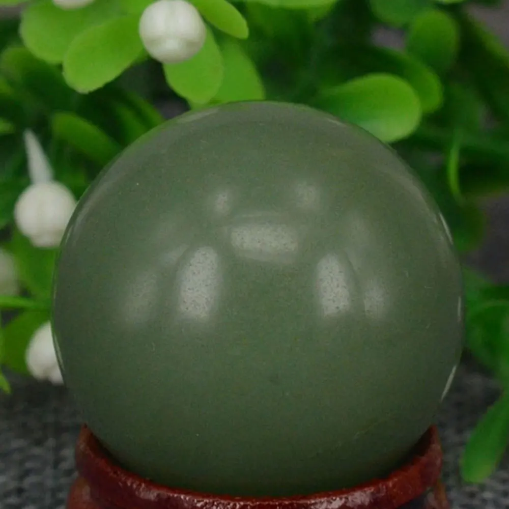 

(1.2")30MM Natural Gemstone Green Aventurine Sphere Crystal Globe Ball Chakra Healing Reiki Stone Carving Crafts,Mineral