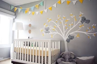 koala family on white tree branch vinyls wall stickers nursery decals art removable mural baby children room sticker home d456b