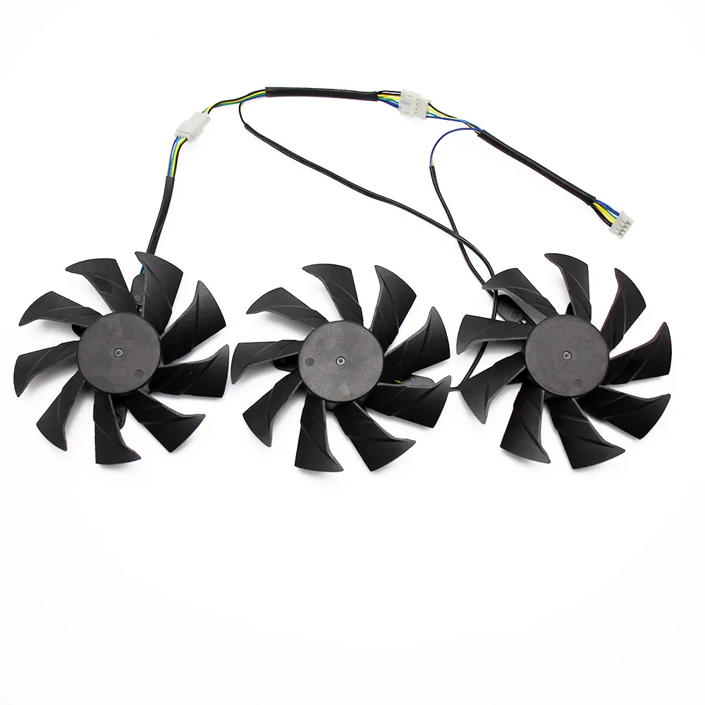 

Кулер для графического процессора ZOTAC Geforce GTX1070 8GD5 RTX 2070 8GD6 RTX 2080 8GD6 RTX 8GD6 RTX 2080Ti 11GD6 X GAMING, 3 шт./лот, 85 мм, 4 контакта