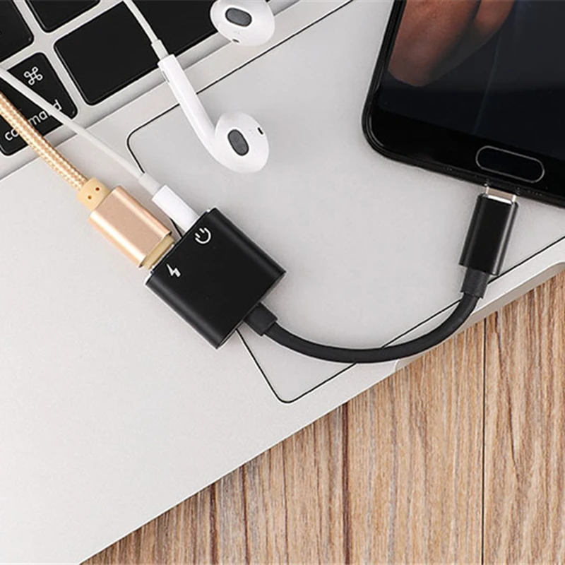 Адаптер типа C Aux аудио адаптер USB Type на 3 5 мм разъем для наушников Xiaomi Mi 6 Huawei без
