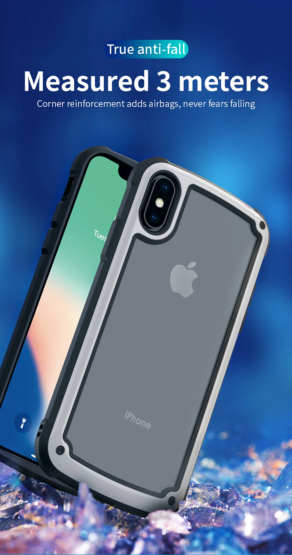 360 градусов полный противоударный чехол для iPhone 6 6S 7 8 Plus Роскошный Жесткий PC+ TPU чехол для iPhone X XR XS Max Coque Capas
