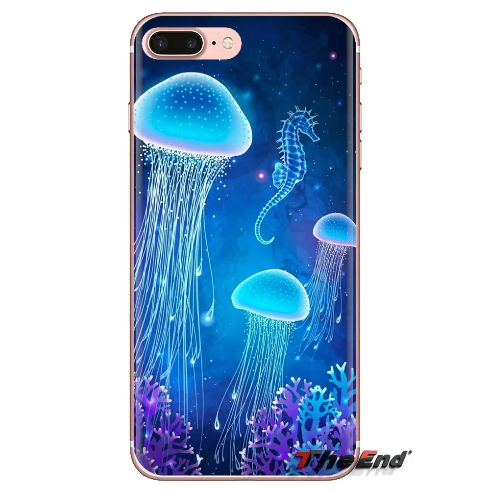 TPU чехол для Samsung Galaxy J1 J2 J3 J4 J5 J6 J7 J8 Plus 2018 Prime 2015 2016 2017 Медузы красивые обои телефона 2