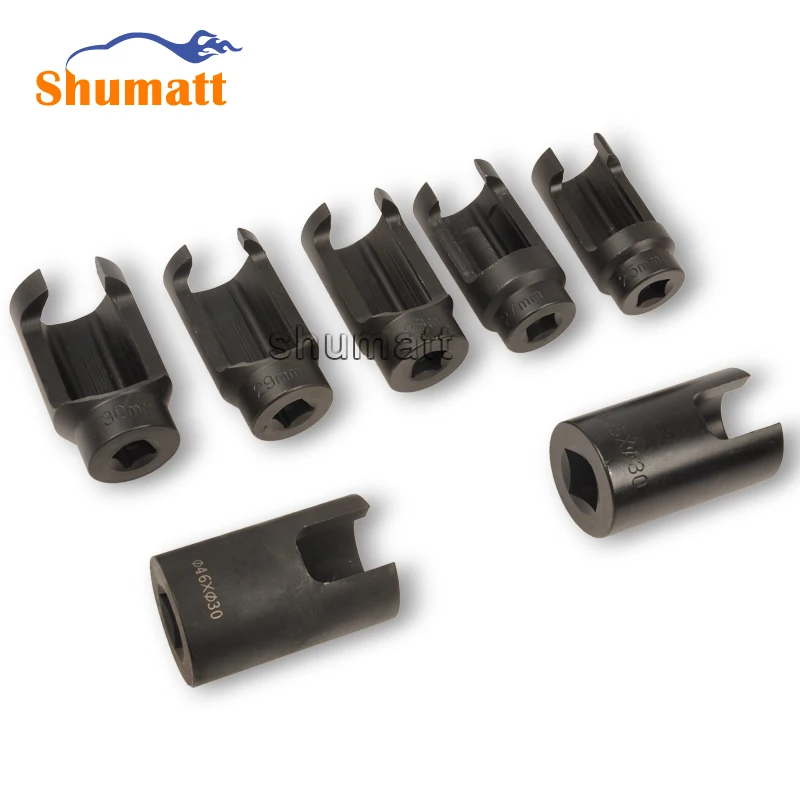 Комплект гнездовых насадок для специального инжектора 7 шт. подходит двигателей